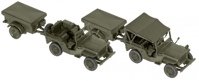 Willys Jeep + M 100 kit<br /><a href='images/pictures/Roco/231684.jpg' target='_blank'>Full size image</a>